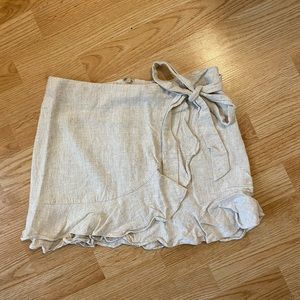 ‼️SOLD‼️ Beige wrap skirt